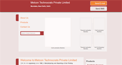 Desktop Screenshot of metconproducts.com